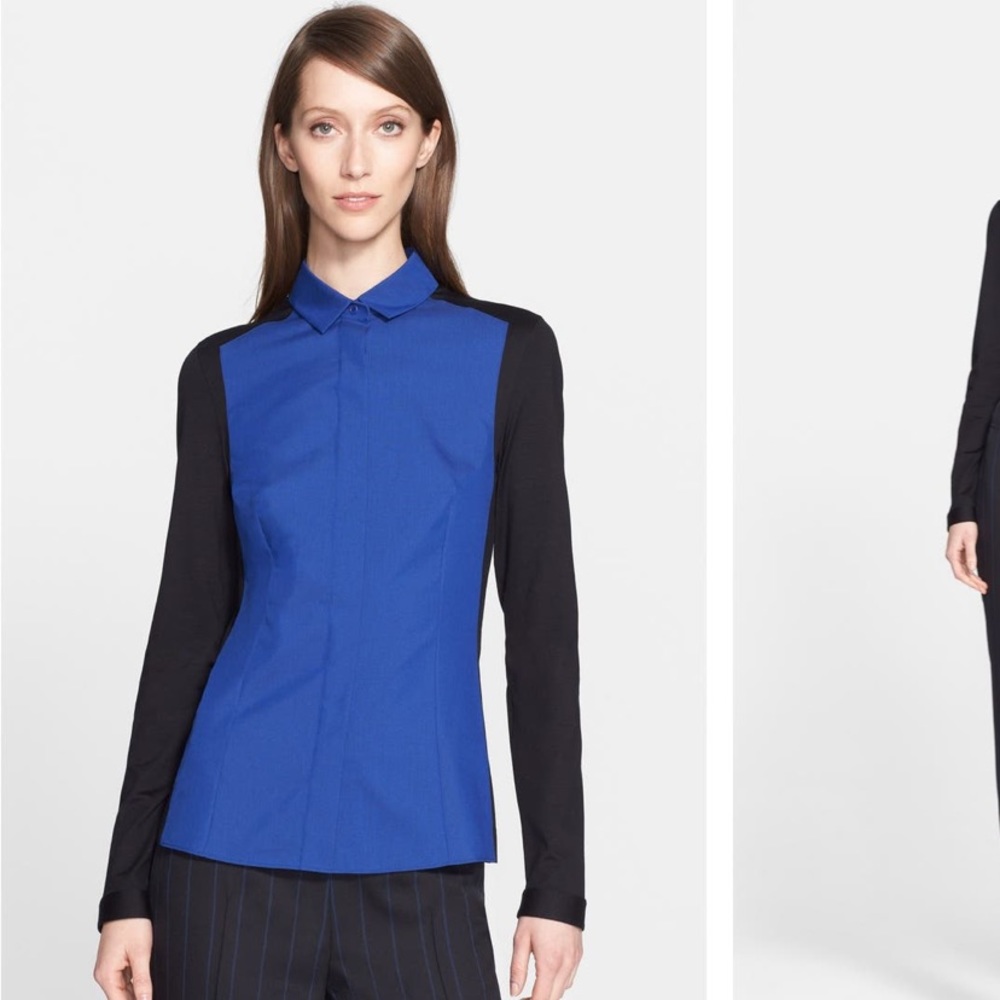 Akris Punto Colorblock Button Down